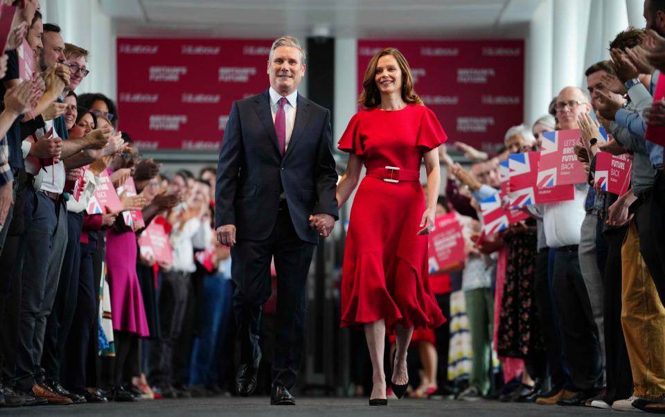 Sir Keir Starmer and his wife, Victoria