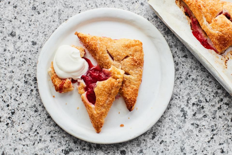 Spoon compote into thawed frozen puff pastry and bake into turnovers for breakfast or dessert.