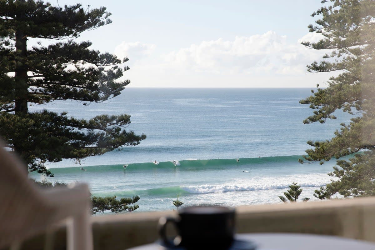 Surfers off Manly Beach (Manly Pacific)