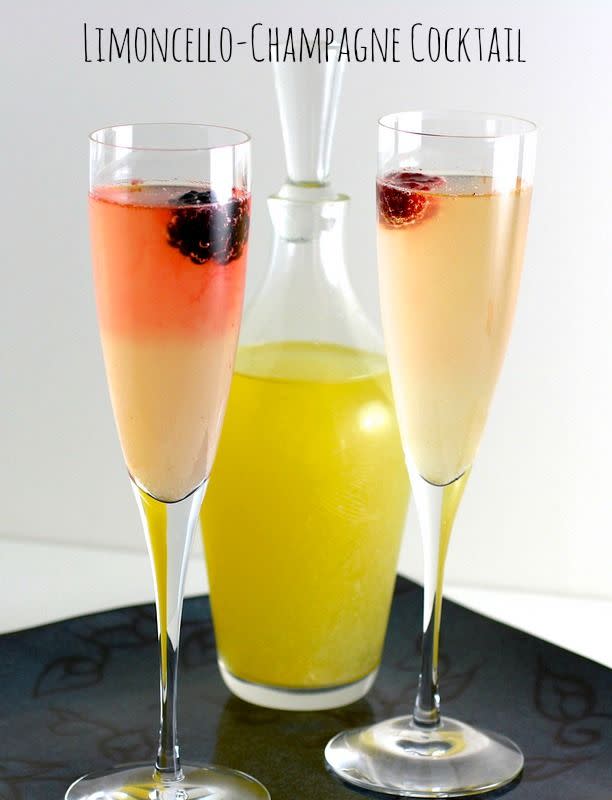 Limoncello Champagne Cocktail