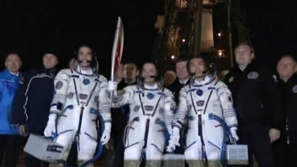 La llama olímpica sale al Espacio por primera vez