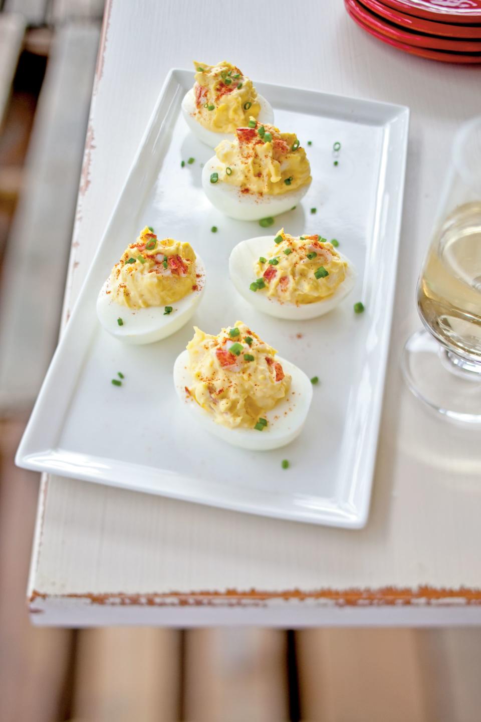 Lobster Deviled Eggs