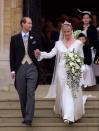 <p>Queen Elizabeth's youngest son, Prince Edward, married public-relations executive, Sophie Rhys-Jones at St. George's Chapel at Windsor Castle in 1999, bestowing upon them the titles of Earl and Countess of Wessex. </p>