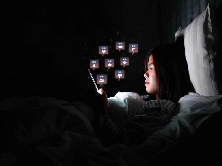 Protective glasses that block out blue light emitted by smartphones could help tech-obsessed teenagers sleep better at night, researchers have said.Dutch researchers studying the effects of screen time on sleep patterns of teenagers found that those who spent longer glued to their phones were likely to struggle to drop off and have lest restful slumber.But taking action in the evenings and switching off screen before bed helped reverse these effects. A similar affect was achieved by wearing special glasses that block out the blue light believed to disrupt the body’s internal clock.Disrupted sleep impacts concentration and memory, and this can interfere with children’s learning, but longer term it has also been linked to higher rates of obesity, heart disease and cancers.This has made the effect of smartphones on young people an important area of research.“Adolescents increasingly spend more time on devices with screens and sleep complaints are frequent in this age group,” said Dr Dirk Jan Stenvers from Amsterdam University Medical Centre, who is presenting the research findings at the European Society of Endocrinology Annual Meeting 2019.“Here we show very simply that these sleep complaints can be easily reversed by minimising evening screen use or exposure to blue light.”The researchers studied a group of 55 teens aged 12 to 17, split between heavy and light screen users.They found that those who spent four hours or more using screens each day took nearly half an hour longer to drift off at night than those who used screens for an hour or less.This group also had more disrupted sleep and took longer to wake up in the mornings.The effect of different interventions on sleep was tracked using diaries and wearable sensors which meant they could be monitored in their own homes.It showed that one week of evening screen abstinence was enough to cut the time teens took to drift off by 68 per cent.This was the equivalent to getting to sleep 20 minutes earlier, and waking up more quickly as well, and they appeared to sleep better as well.Daylight-mimicking blue light can interfere with sleep by preventing the production of the slumber inducing hormone melatonin.However previous studies have not been able to tell whether the light from phones is enough to cause sleep disruption, or if this is a consequence of having a distraction by the bedside.“Based on our data, it is likely that adolescent sleep complaints and delayed sleep onset are at least partly mediated by blue light from screens,” Dr Stenvers added.The findings are at a preliminary stage and have not been through academic peer review – a pre-requisite for being published in a scientific journal.But independent researchers said they were “certainly promising”.“The results suggest that wearing blue-light-blocking glasses may reduce the impact of frequent screen use on adolescents’ sleep,” said Dr Iroise Dumontheil from Birkbeck, University of London a researcher on the study of cognition, adolescence and mobile phones (Scamp).“Particularly interesting is that wearing these glasses had a similar effect to avoiding screen use completely, both allowing adolescents to fall asleep and wake up earlier.”