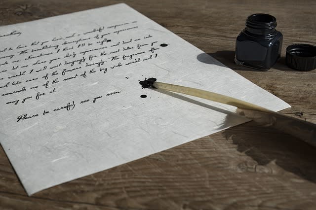 Photo for illustration purposes only – don’t bring a quill to the exam! (<a href="https://pixabay.com/en/bird-feather-spring-paper-parchment-2505306/" rel="nofollow noopener" target="_blank" data-ylk="slk:Pixabay;elm:context_link;itc:0;sec:content-canvas" class="link ">Pixabay</a>)