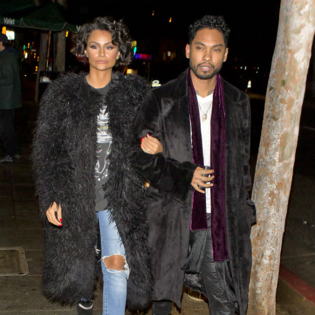 Nazanin Mandi and Miguel credit:Bang Showbiz