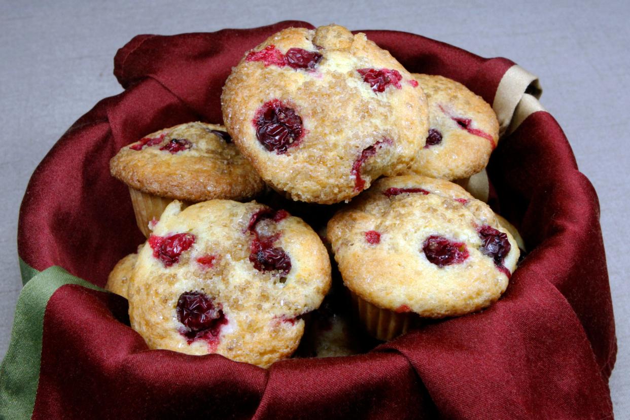 This Cranberry Orange Muffin recipe seeks to recreate a Panera favorite. They are sweet and tart at the same time with a crunchy top.