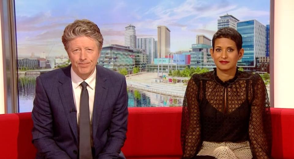 Charlie Stayt and Naga Munchetty on BBC Breakfast