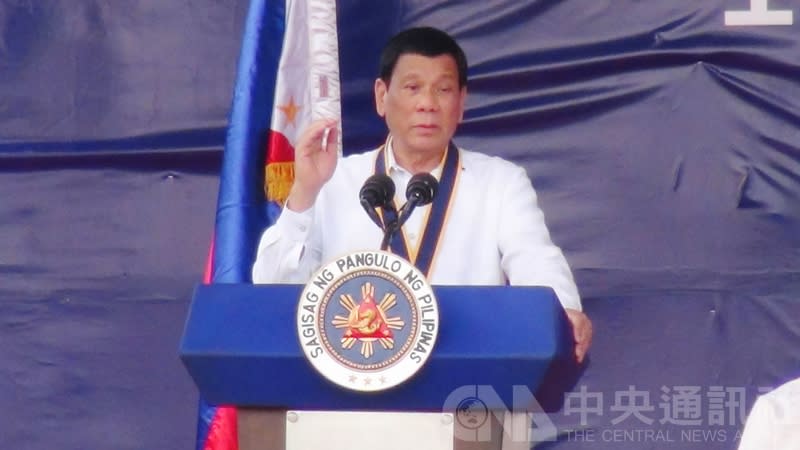 菲律賓總統杜特蒂。（中央社／資料照）