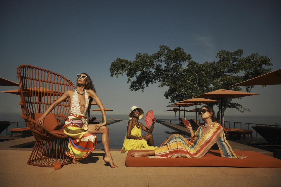 Hoffman and her friends featured in the One & Only Resorts campaign.