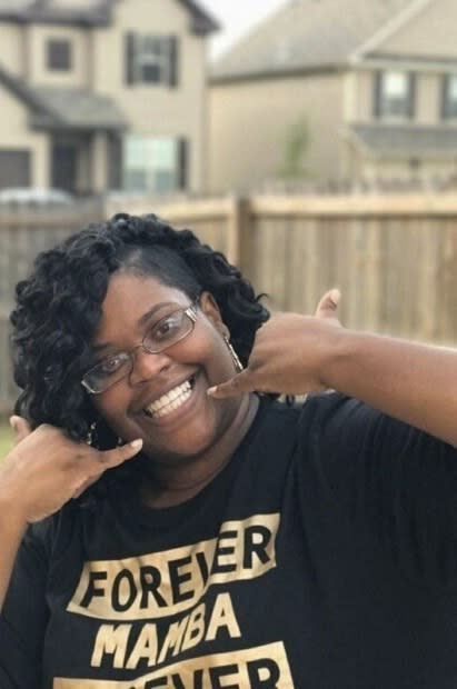 This 2017 photo provided by Tressa Clements shows her daughter, Saferia Johnson, at the home of a cousin in McDonough, Ga. Johnson earned a reputation as a mentor and mother figure to many and time and again, she was a fast friend, who followed a chance encounter with an outflow of kindness that ensured would-be strangers instead lived lives forever intertwined. In August 2020, she died at the age of 36 from COVID-19. (Courtesy Tressa Clements via AP)