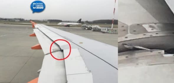 Easyjet flight turns back after passenger spots spanner in wing