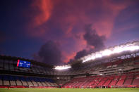 <p>KASHIMA, JAPAN - AUGUST 02: A general view inside the stadium as the sun sets during the Women's Semi-Final match between USA and Canada on day ten of the Tokyo Olympic Games at Kashima Stadium on August 02, 2021 in Kashima, Ibaraki, Japan. (Photo by Atsushi Tomura/Getty Images)</p> 