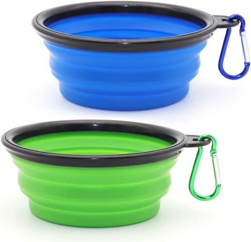 Collapsible travel bowls