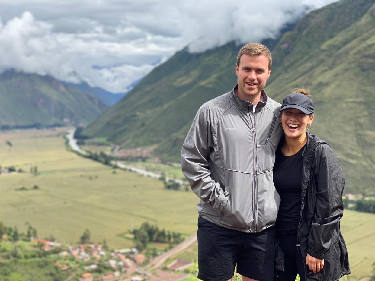 Evan Barna and Tiffany Thomas, of New York City, enjoying a vacation in Peru before things took a turn. (Photo courtesy of Tiffany Thomas)