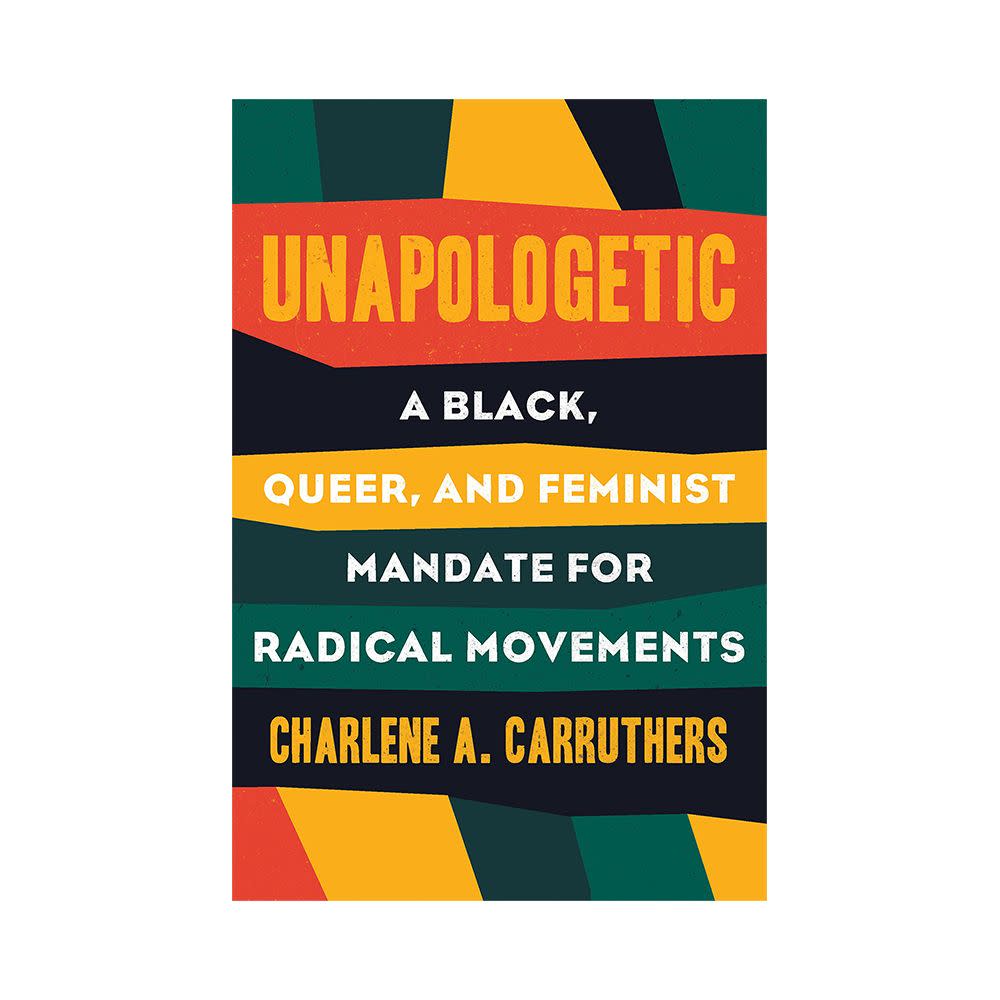 <p><a href="https://go.redirectingat.com?id=74968X1596630&url=https%3A%2F%2Fbookshop.org%2Fbooks%2Funapologetic-a-black-queer-and-feminist-mandate-for-radical-movements%2F9780807039823&sref=https%3A%2F%2Fwww.elle.com%2Fculture%2Fbooks%2Fg36792380%2Flgbtq-books-pride-month%2F" rel="nofollow noopener" target="_blank" data-ylk="slk:Shop Now;elm:context_link;itc:0;sec:content-canvas" class="link rapid-noclick-resp">Shop Now</a></p><p><i>Unapologetic</i> by Charlene A. Carruthers</p><p>bookshop.org</p><p>$13.90</p><span class="copyright">Courtesy</span>