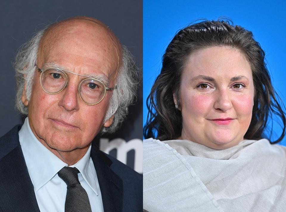 <p>Lena Dunham & Larry David&nbsp;</p>