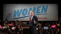 Democratic U.S. presidential candidate Mike Bloomberg delivers a speech during the campaign event "Women for Mike" in the Manhattan borough of New York City