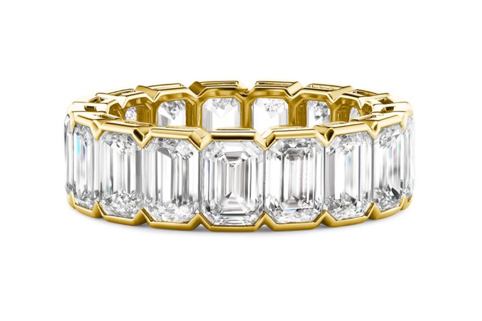 London Collection eternity band in 18-k yellow gold with diamonds, $26,150 Chad Johnson and The Commercial