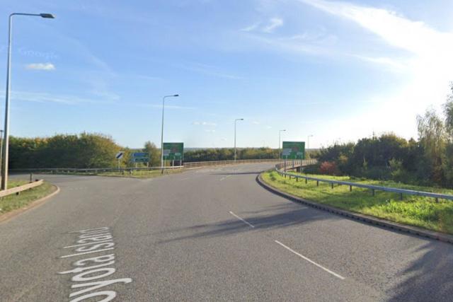 Drivers warned of delays as overturned car blocks busy Derbyshire