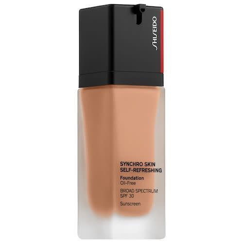 <p><strong>Shiseido</strong></p><p>sephora.com</p><p><strong>$47.00</strong></p><p><a href="https://go.redirectingat.com?id=74968X1596630&url=https%3A%2F%2Fwww.sephora.com%2Fproduct%2Fsynchro-skin-self-refreshing-foundation-spf-30-P449106&sref=https%3A%2F%2Fwww.townandcountrymag.com%2Fstyle%2Fbeauty-products%2Fg26860515%2Fbest-foundations-for-mature-skin%2F" rel="nofollow noopener" target="_blank" data-ylk="slk:Shop Now;elm:context_link;itc:0;sec:content-canvas" class="link ">Shop Now</a></p><p>This smart foundation recognizes changes in your skin such as dehydration and oiliness and adjusts accordingly. Plus, it's self-refreshing over the day so that it looks as newly applied in the evening as it did first thing in the morning. </p>