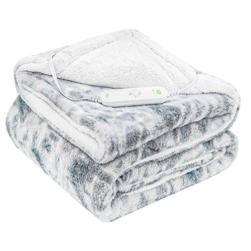 5) GOQOTOMO Electric Heated and Weighted 2 in1 Blanket