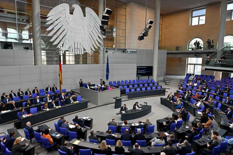 La presentación del ministro de Finanzas ante el Bundestag