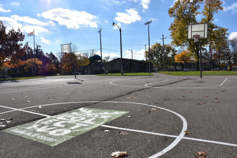 Atkinson Triangle Park is one of 11 Milwaukee County Parks to have its basketball courts restored by the Milwaukee Bucks and partners.