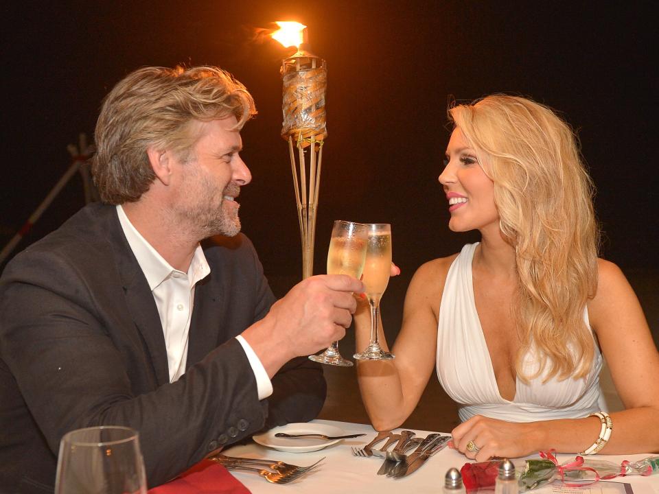 Gretchen Rossi and Slade Smiley on vacation in 2015.