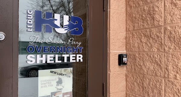 Leduc's only homeless shelter is at risk of shutting down, as it faces the triple threat of an expiring permit and lease, as well as uncertainty in securing a new location. (Leduc Hub Association - image credit)