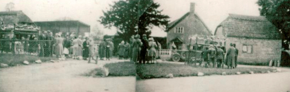 <em>Archive photo of villagers in Beercrocombe in 1937 when they celebrated the coronation of King George VI (SWNS)</em>