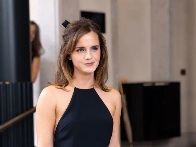 Emma Watson at Milan Fashion Week earlier this year