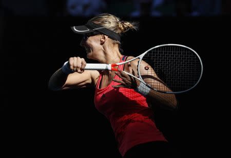 Tennis - Australian Open - Melbourne Park, Melbourne, Australia - 26/1/17 Croatia's Mirjana Lucic-Baroni hits a shot during her Women's singles semi-final match against Serena Williams of the U.S. .REUTERS/Edgar Su