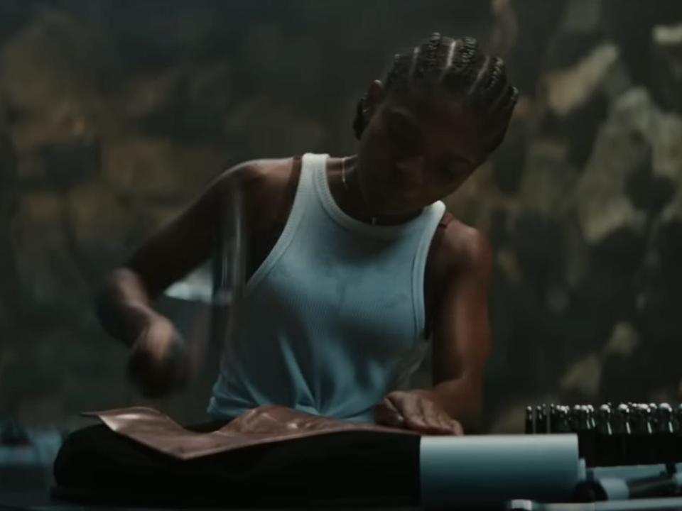 Riri Williams in "Black Panther: Wakanda Forever"