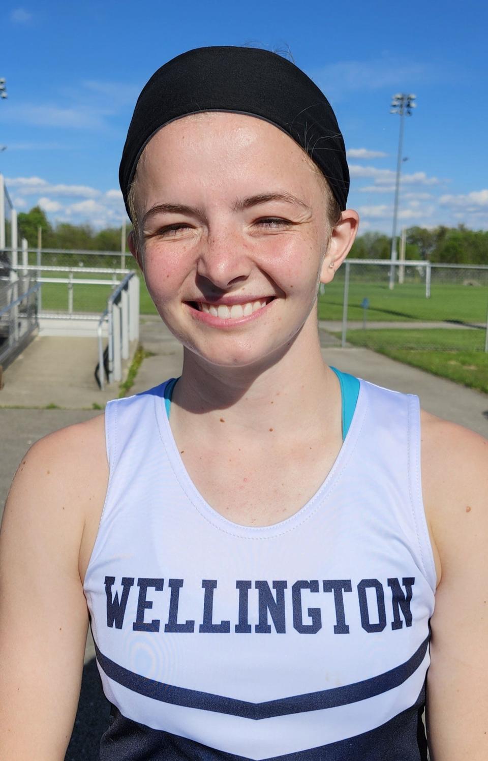 Wellington senior Eva Dulle is one of several central Ohio student-athletes to earn at least 12 varsity letters. She has signed to run at Ohio Dominican.