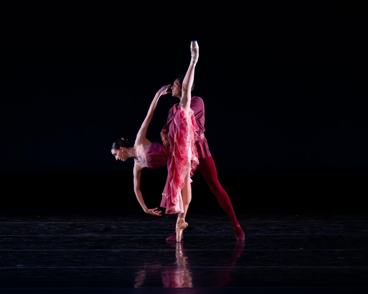 Kelly Korfhage and Bryan Salinas of Verb, "Ohio Contemporary Ballet" perform Gerald Arpino's "Celebration."
