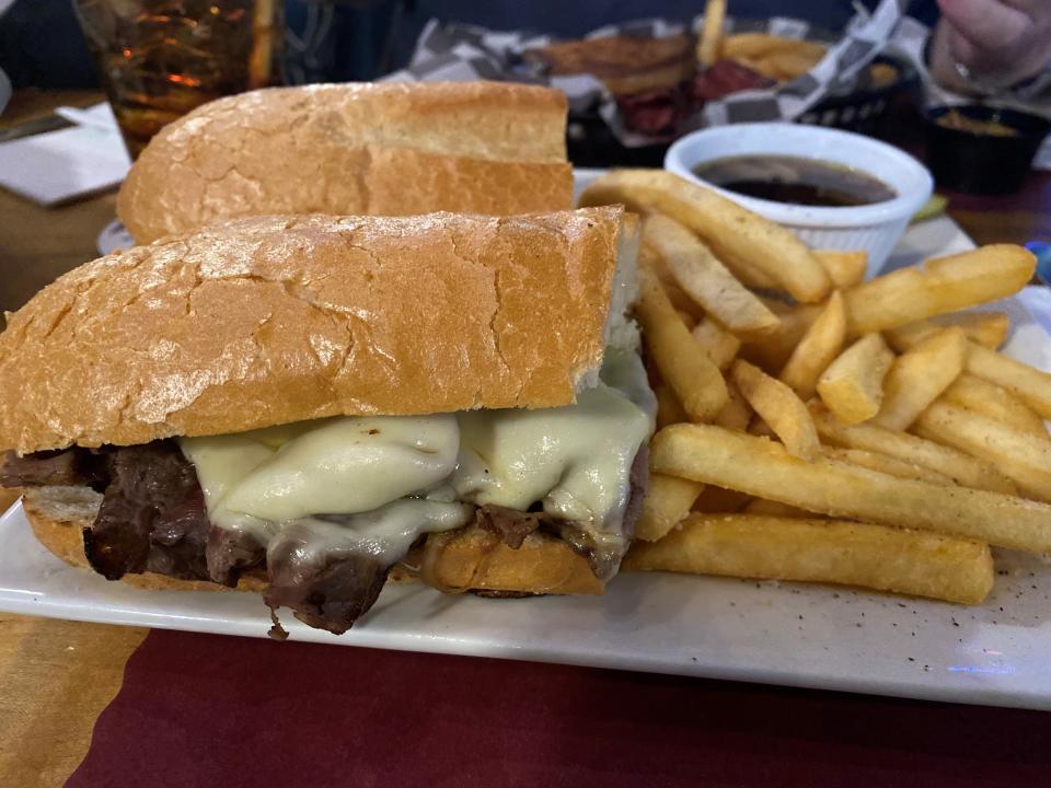 The French dip sandwich at Portside Bar & Liquors in the Port Monmouth section of Middletown.