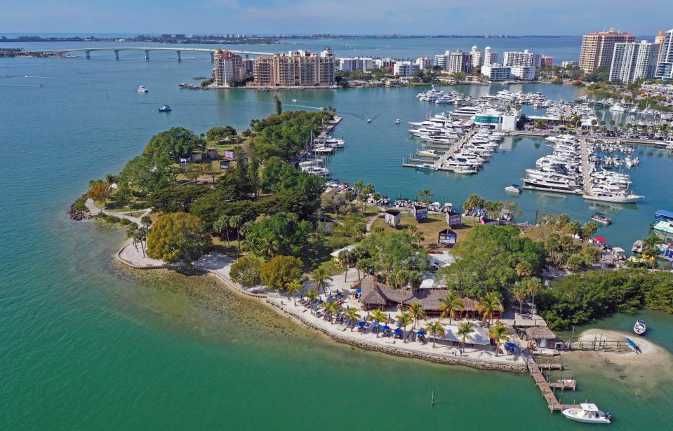 Bayfront Park and Marina Jack in heart of downtown Sarasota where you can experience boat and jet ski rentals, transient slips, boat club, sunset cruises, and waterfront restaurants.