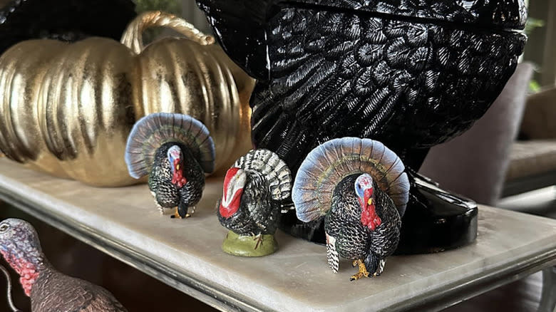 Martha Stewart's home turkey decorations