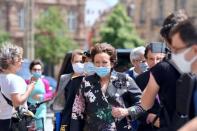 <p>Roselyne Bachelot vendredi à Strasbourg.</p>