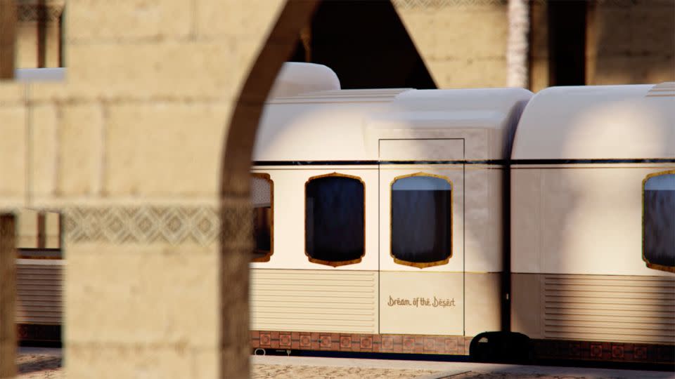 The “fully-customized” trains, made up of 40 luxury cabins, are already under construction. - Arsenale S.P.A./Saudi Arabia Railways