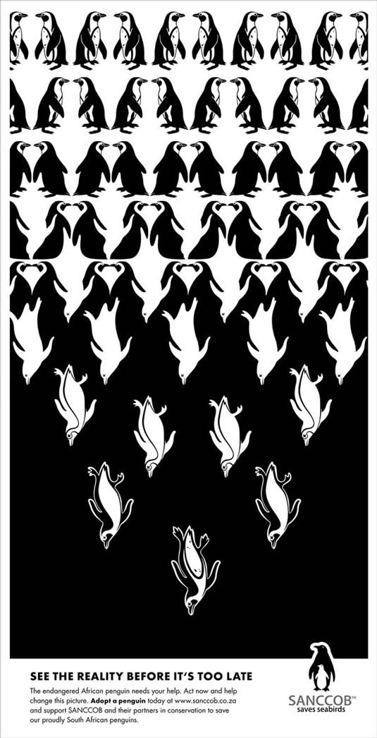 Print adverts: penguin