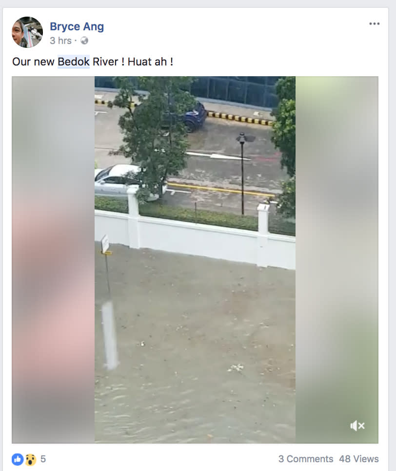 Hilarious posts on the flash floods in Singapore