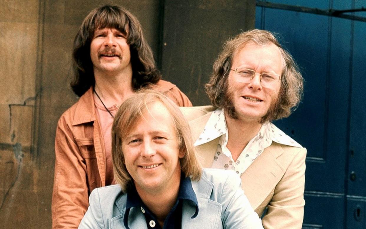 The Goodies: Bill Oddie, TIm Brooke-Taylor and Graeme Garden in 1975 - Michael Putland/Hulton Archive/Getty Images