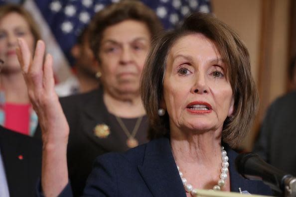 Nancy Pelosi has lambasted Donald Trump a day after he stormed out of a bipartisan White House meeting on infrastructure, saying she prays for the president and calling for a family “intervention”. The leader of the US House of Representatives addressed the conflict during a Thursday press conference in which she urged the White House administration to confront the president about his “temper tantrum” a day prior. “I pray for the President of the United States,” she said, adding, “and the well-being of the United States of America.”“I wish that his family or his administration or his staff would have an intervention for the good of the country,” she continued. Her pleas arrived after Mr Trump upended a meeting with Democratic leaders in the White House on Wednesday over congressional investigations into his alleged obstruction of justice. The president refused to sit or shake hands at the meeting, instead telling Ms Pelosi and Senate Minority Leader Chuck Schumer he would decline to work with them on any issues until all investigations against him were closed. He then held a supposedly impromptu press appearance at the White House Rose Garden and attacked Democrats over increasing calls for impeachment following Special Counsel Robert Mueller’s report on Russian interference in the 2016 election. “So sad that Nancy Pelosi and Chuck Schumer will never be able to see or understand the great promise of our Country,” he tweeted after the appearance, before adding a misleading claim about the cost of the special counsel’s probe. “They can continue the Witch Hunt which has already cost $40M and been a tremendous waste of time and energy for everyone in America, or get back to work.”The controversy has reflected a new low in the relationship between congressional Democrats and Mr Trump as multiple committees investigate whether the president obstructed justice by allegedly seeking to end Mr Mueller’s probe during its two-year span. The president has said “you can’t go down two tracks at the same time,” as Democratic leadership has pointed out that it is the duty of Congress to both legislate and provide oversight. Despite not yet joining a chorus of Democrats calling on the president to be removed from office, Ms Pelosi said on Thursday “the White House is just crying out for impeachment,” adding, “that’s why he flipped yesterday.”"Impeachment is a very divisive place to go,” Ms Pelosi said.
