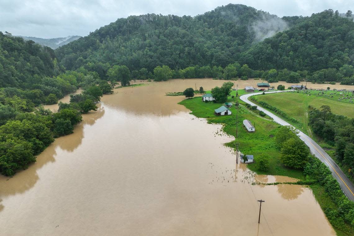 Parts of Eastern Kentucky experienced flash floods early July 28, 2022, following overnight rainfall.