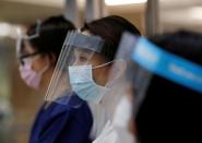 FILE PHOTO: Medical staff at Seibu Hospital in Yokohama