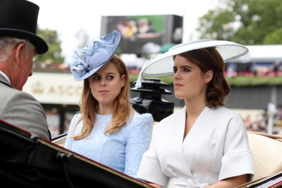 The Princesses looked elegant in different shades of pale blue (Getty Images)