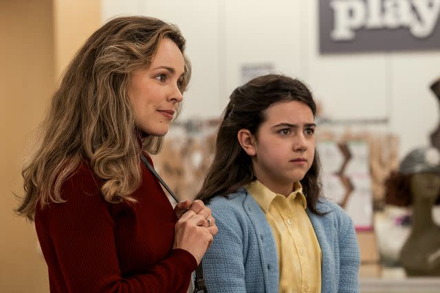 Dana Hawley/Lionsgate Rachel McAdams and Abby Ryder Fortson in <em>Are You There God? It's Me, Margaret</em> (2023)