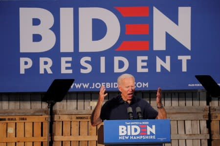 Democratic 2020 U.S. presidential candidate Biden's campaign stop in Londonderry